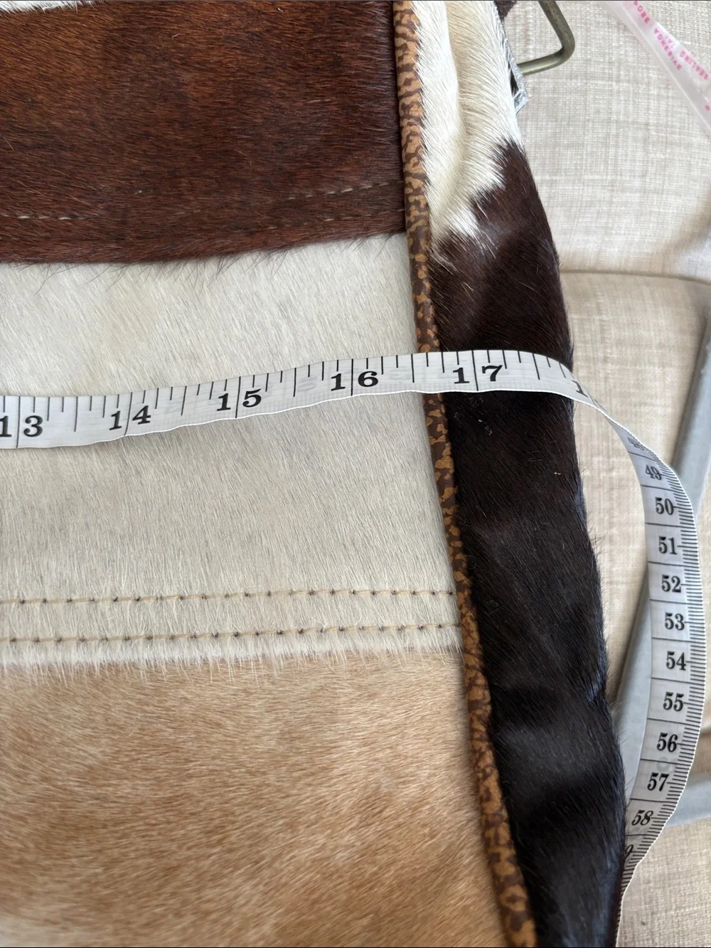 Myra Bag Leather and Hair Calf Messenger / Laptop Bag